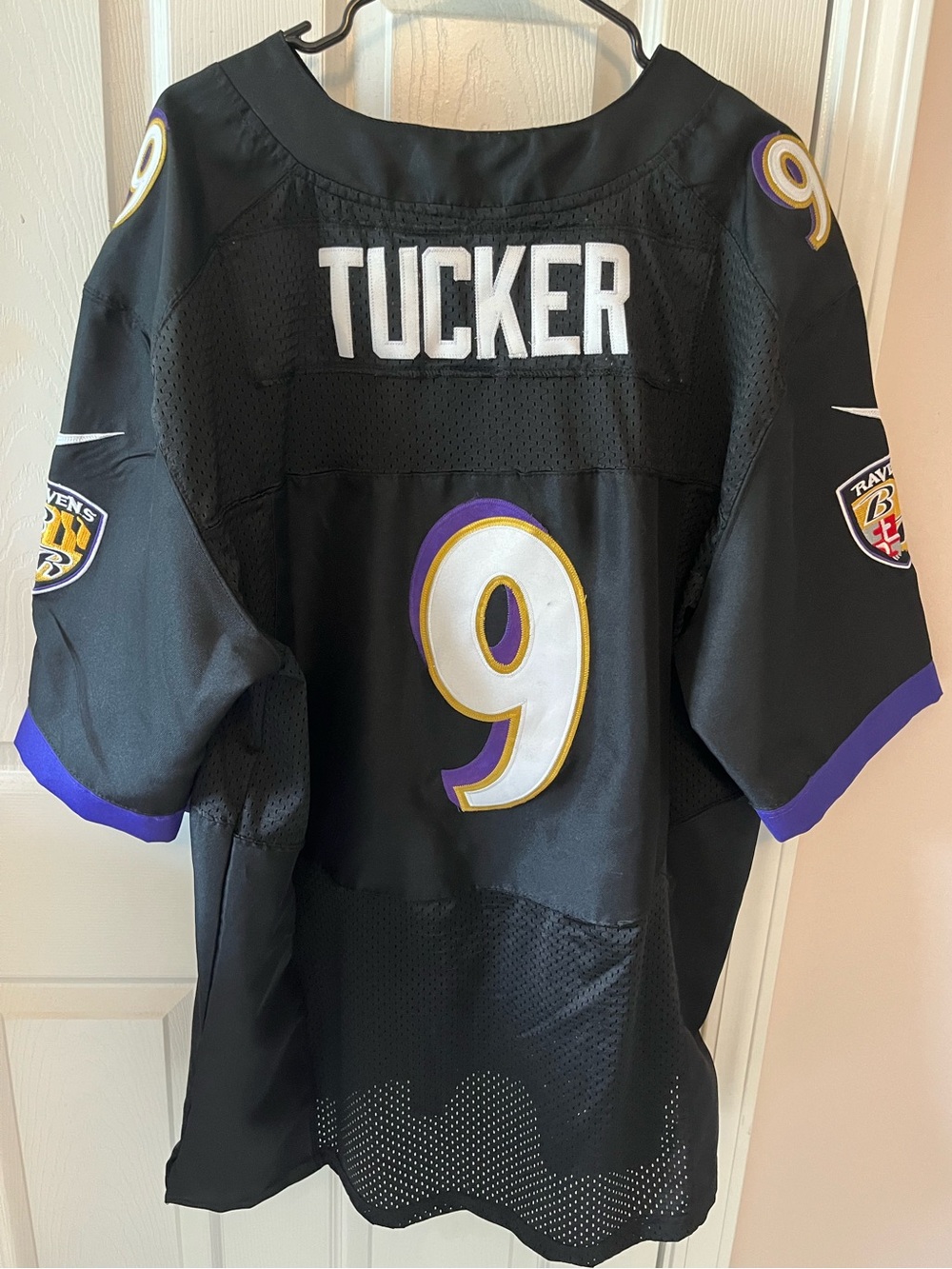 Nike Baltimore Ravens Justin Tucker #9 Black Jersey; Size Large